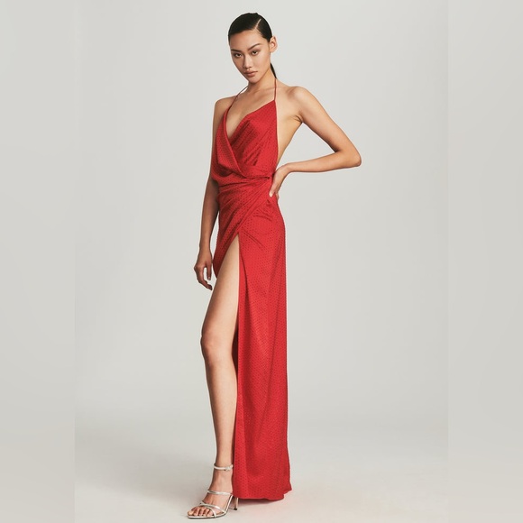 Retrofête CERES Crystal Embellished Silk Dress - Picture 7 of 14